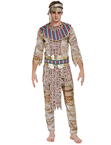 DEGUISE TOI Pharao-Kostüm für Herren Halloween-Kostüm beigefarben-bunt - Gold von DEGUISE TOI