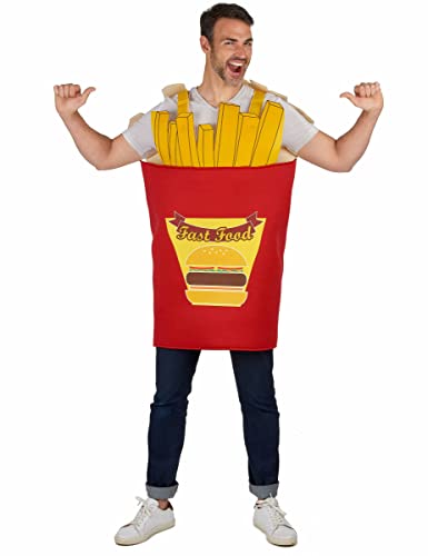 DEGUISE TOI Pommes-Tüte Kostüm für Erwachsene rot-gelb - Rot DEGUISE TOI Pommes-Tüte Kostüm für Erwachsene rot-gelb - Rot von DEGUISE TOI