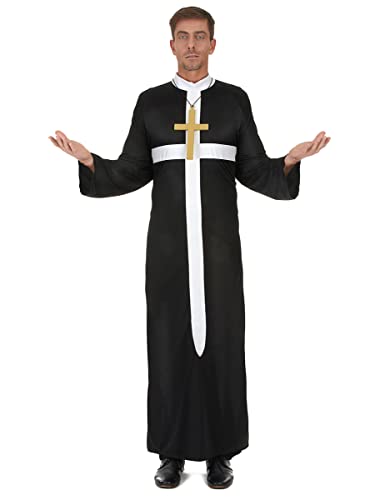 DEGUISE TOI Priester Kostüm mit weissem Kreuz für Herren - Bunt von DEGUISE TOI