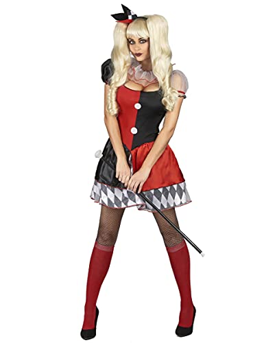 DEGUISE TOI Rot-schwarzes Harlekinkostüm für Damen - Schwarz von DEGUISE TOI