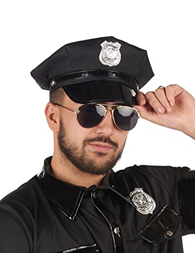 DEGUISE TOI Schwarze Polizisten Kappe - Schwarz von DEGUISE TOI