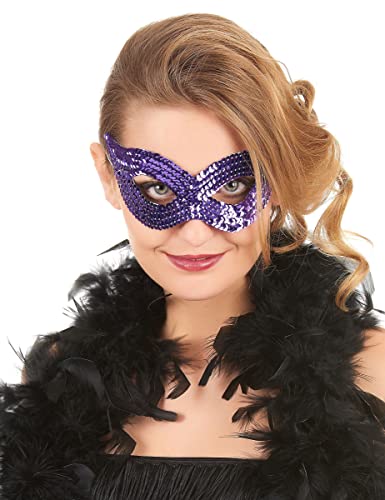 DEGUISE TOI VEGAOO - Augenmaske lila Pailletten - Augenmaske - Einheitsgröße - Violett - Masken - - Carnaval von DEGUISE TOI