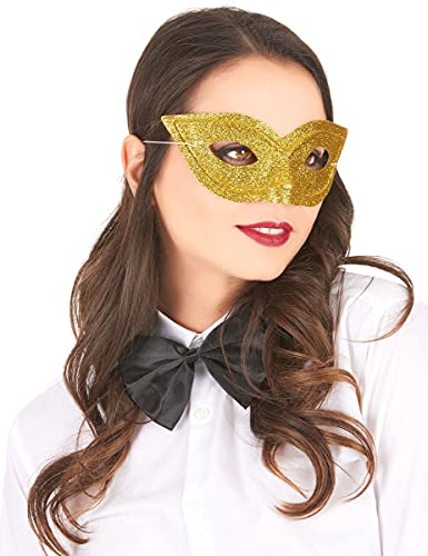 DEGUISE TOI VEGAOO - Glitzer-Maske für Erwachsene gold - Maske - Einheitsgröße - Gold - Masken - - Carnaval von DEGUISE TOI