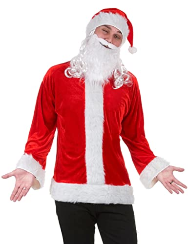 DEGUISE TOI Weihnachtsmann Verkleidungs-Set Nikolaus 3-teilig rot-weiss - XL von DEGUISE TOI