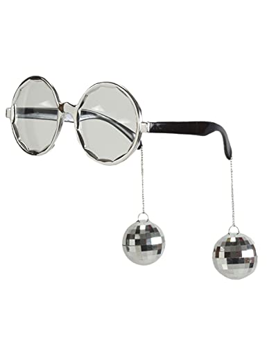 DEGUISE TOI Witzige Disco Brille Silber für Erwachsene - Grau, Silber von DEGUISE TOI