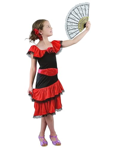 Generique - Flamenco Kostüm für Mädchen 134/140 (10-12 Jahre) von DEGUISE TOI