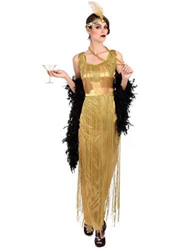 Vegaoo Charleston-Kleid 20er-Kostüm gold - XL von DEGUISE TOI