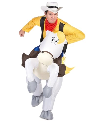 Vegaoo Jolly Jumper Carry-Me-Kostüm Lucky Luke-Lizenzkostüm gelb-weiss Vegaoo Jolly Jumper Carry-Me-Kostüm Lucky Luke-Lizenzkostüm gelb-weiss von DEGUISE TOI