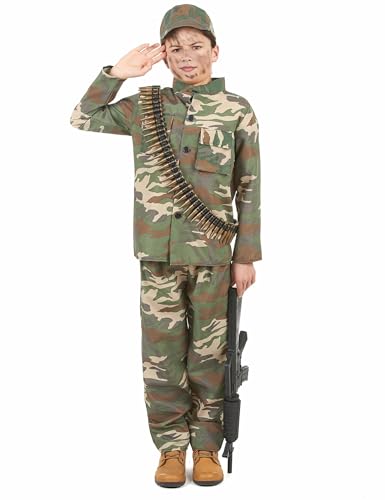 Vegaoo Soldaten Kinderkostüm - 122/134 (7-9 Jahre) von DEGUISE TOI