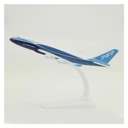 DEHIWI Aerobatic Flugzeug 16 cm Boeing B747-400 Druckguss-Flugzeugmodell Aus Legierung Im Maßstab 1:400, Statische Metalldekoration von DEHIWI