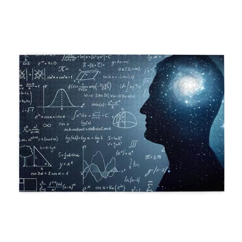 Formeln Formen Theorie Mathematik Unterricht Druck 1000 Teile Puzzle Premium Holzpuzzle Geschenke Für Erwachsene Familie Hochzeit Abschluss Geschenk Vertikale Version von DEHIWI