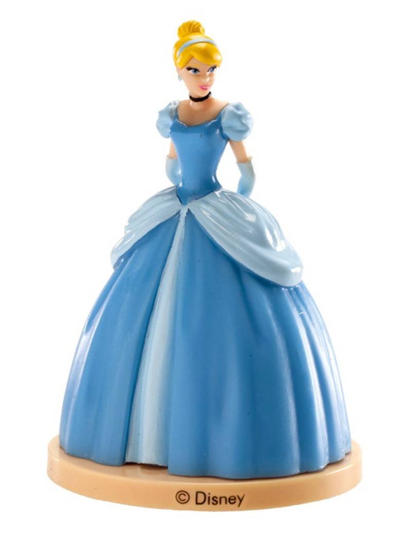 Cinderella-Kuchendeko Figur blau 8cm von DEKORA