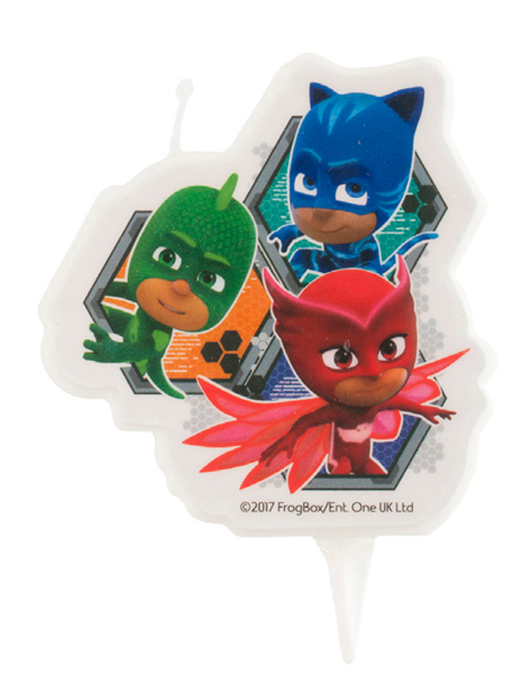 PJ Masks Kerze Kuchendeko Lizenzware bunt 7,5cm von DEKORA