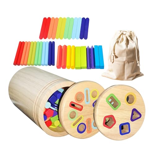 DELURA Baby Montessori Holz Spielzeug Kinderspielzeug Holzspielzeug Motorikspielzeug Babyspielzeug Steckspiel Lernspiele Sortierspiel Lernspielzeug Ab 1 2 3 Jahr Baby Mädchen Junge Kind von DELURA