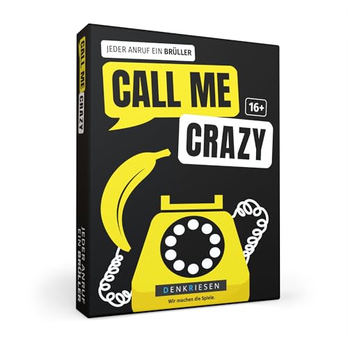 DENKRIESEN - Call ME Crazy – Jeder Anruf EIN Brüller | Ab 16 Jahren | 3-8 Spieler | Partyspiel | Lustiges Telefonscherz-Spiel | Skurrile Anrufe auf Lautsprecher | Spaß für Erwachsene von DENKRIESEN