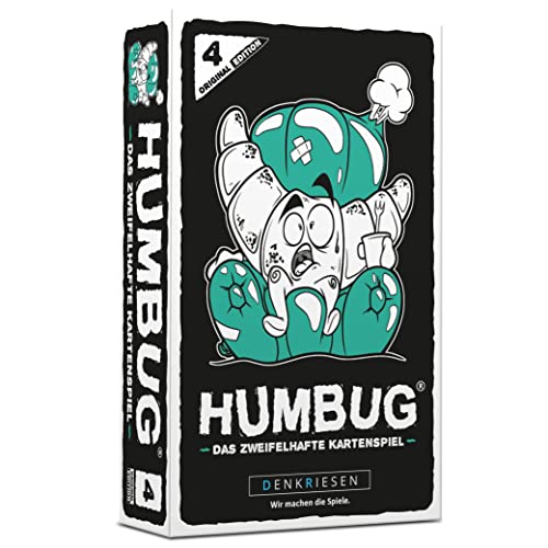 DENKRIESEN - Humbug® – Original Edition Nr. 4 | Ratespiel | Ab 10 Jahren | 3-8 Spieler | Partyspiel | Familienspiel | Täuschen, Raten, Bluffen und Wetten | Ideal für lustige Spielabende von DENKRIESEN