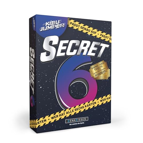 DENKRIESEN - KIBU Jumper® Secret 6 | Spannendes Kartenspiel für 3-6 Spieler | Perfekt für Spieleabende & Familien | Knifflige Rätsel & geheime Rollen | Ab 8 Jahren geeignet von DENKRIESEN