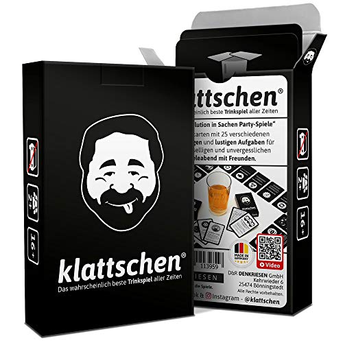 DENKRIESEN klattschen® – Original Edition | Ab 16 Jahren | Ab 2 Spieler | Kartenspiel | Partyspiel | Trinkspiel von DENKRIESEN