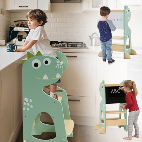 DENMOSTY Lernturm ab 1 Jahr mit Tafel & Magnetischem Whiteboard, 3-Fach Höhenverstellbar Montessori Lernturm ab 2 Jahre, Toddler Learning Tower Küche Lern Turm für Kinder Baby aus Holz Kippschutz DENMOSTY Lernturm ab 1 Jahr mit Tafel & Magnetischem Whiteboard, 3-Fach Höhenverstellbar Montessori Lernturm ab 2 Jahre, Toddler Learning Tower Küche Lern Turm für Kinder Baby aus Holz Kippschutz von DENMOSTY
