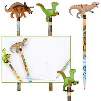 DEPESCHE 12099 Dino World Bleistift Mit Dino-Topper, sortiert von DEPESCHE DINO WORLD