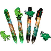 DEPESCHE 5146 Dino World Kugelschreiber mit 6 Tintenfarben von DEPESCHE DINO WORLD