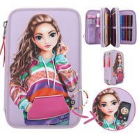 DEPESCHE 12842 TOPModel 3 Fach Federtasche mit appliziertem Smartphone JOY von DEPESCHE TOPMODEL