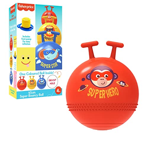 DQB DeQUBE 920D00085 Fisher Price Geweih Springball mit Griff, rot von DQB DeQUBE