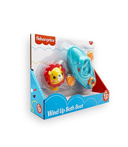 Fisher Price Boot mit Rudern Löwe - Badespielzeug Babys - Badewannenseil - Kollektion Schwimmende Wasserspielzeug - Austauschbare Tiere ( Deqube 920D00091) von DQB DeQUBE