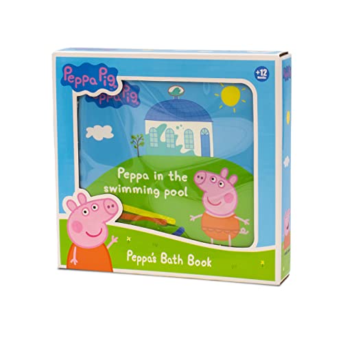 Peppa Pig - Badebuch Peppa Wutz - mit 10 verschiedenen Illustrationen - Badespielzeug und Pool - ab 12 Monaten (DeQube 919D00050) von DQB DeQUBE