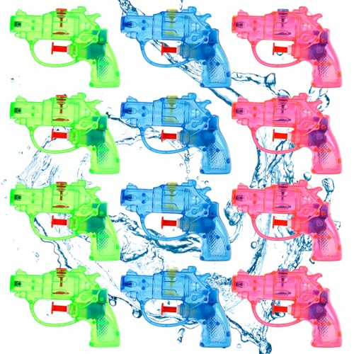 B0DSHGDERAYEE wasserpistole klein,Wasserspritzpistolen,Spritzpistole,Mini Wasserpistolen,Sommer Spielzeug Garten Pool Party Mitgebsel für Kinder8G37 (12PC klein Stil 2) von DERAYEE