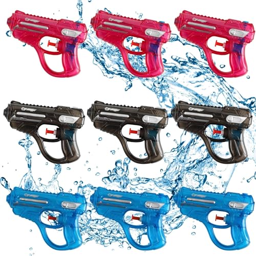 B0DSHGDERAYEE wasserpistole klein,Wasserspritzpistolen,Spritzpistole,Mini Wasserpistolen,Sommer Spielzeug Garten Pool Party Mitgebsel für Kinder8G37 (9PC klein Stil 2) von DERAYEE