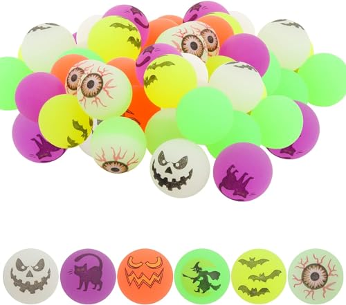DERAYEE 20pcs Halloween Flummi Im Dunkeln leuchtende Springende Bälle,32mm Gummiball Springball Hüpfball für Halloween Party,Mitgebel Spielzeug,Geschenk Süßes oder Saures Kinder DERAYEE 20pcs Halloween Flummi Im Dunkeln leuchtende Springende Bälle,32mm Gummiball Springball Hüpfball für Halloween Party,Mitgebel Spielzeug,Geschenk Süßes oder Saures Kinder von DERAYEE