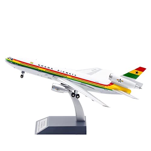 DERUNDAOHE Modellflugzeug 1 200 Flugzeugmodelllegierung Für Ghana Airlines Macdonald Road DC-10-30 9g-ana Statisches Flugzeugmodell Sammlung anzeigen von DERUNDAOHE