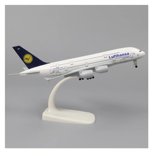 DERUNDAOHE Modellflugzeug Für Französische A380, Metall-Replik, Legierungsmaterial, Luftfahrt-Metallflugzeugmodell, 20 cm, 1:400 Sammlung anzeigen(Size:Lufthansa) von DERUNDAOHE