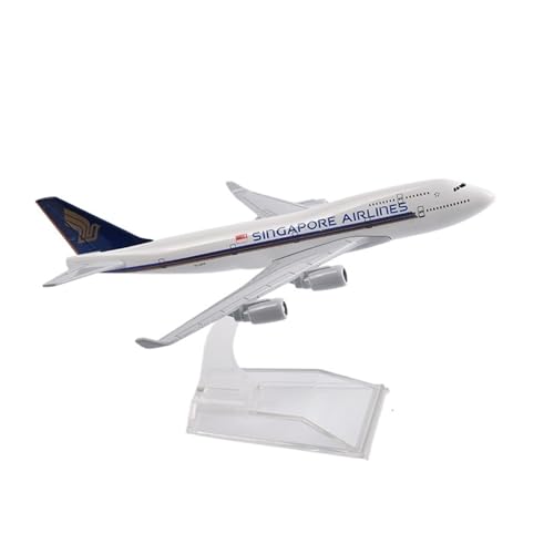 DERUNDAOHE Modellflugzeug Für Singapore Airlines Boeing 777 Flugzeugmodell, Metalldruckguss, Maßstab 1:400, 16 cm Sammlung anzeigen (Size : Singapore B747) von DERUNDAOHE
