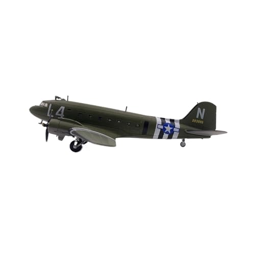 DERUNDAOHE Modellflugzeug Für US C47DC3 Air Train Militärflugzeug Nachbildung Luftfahrtflugzeug des Zweiten Weltkriegs Jungensammlung Spielzeug 1/100 Sammlung anzeigen(Size:C47 L4) von DERUNDAOHE