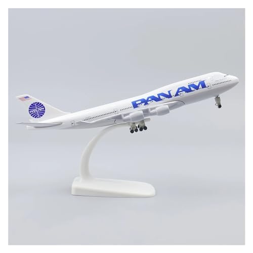 DERUNDAOHE Modellflugzeug Verwendet Für Pan American B747 Metalllegierungsmaterial Und Fahrwerk, Dekoratives Spielzeug-Metallflugzeugmodell 20 cm 1:400 Sammlung anzeigen(Size:Pan Am) von DERUNDAOHE