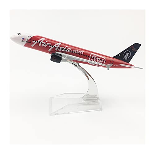 Modellflugzeug 16 cm for Air Asia Airline Flugzeugmodell Best 2007 A320 Luftfahrtmodell Spielzeug im Maßstab 1 400 Sammlung anzeigen von DERUNDAOHE