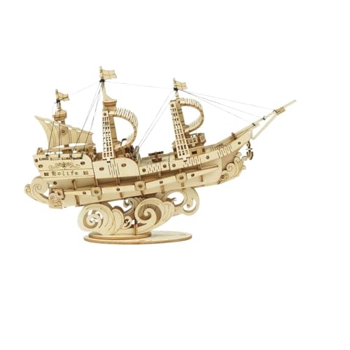 Schiffsmodell 3D Holz Puzzle Spiele Boot & Schiff Modell Spielzeug Für Kinder Kinder Mädchen Geburtstag Geschenk Sammlungsdisplay als Geschenk von DERUNDAOHE