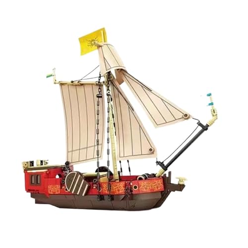 Schiffsmodell Segelboot Boot Kriegsschiff Schiff Yacht Bausteine ​​Sets DIY Piratenschiff Zusammenbauen Modell Ziegelbau Kinderspielzeug Geschenk Sammlungsdisplay als Geschenk(485PCS No Box) von DERUNDAOHE