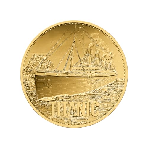 DEUTSCHER MÜNZEXPRESS 111. Jahrestag der Titanic | Feingold | Sammlermünze | Hohe Prägequalität | In Coincard | Mit Echtheitszertifikat von DEUTSCHER MÜNZEXPRESS