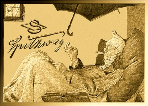 DEUTSCHER MÜNZEXPRESS Carl Spitzweg | Der Arme Poet | Feingoldbarren | Mehrwertsteuerfrei | In Coincard | Mit Echtheitszertifikat von DEUTSCHER MÜNZEXPRESS