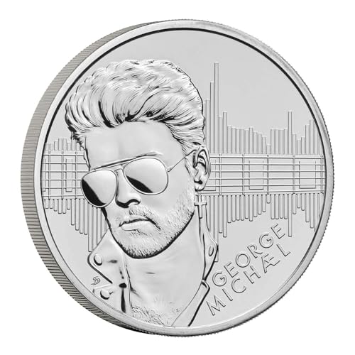 DEUTSCHER MÜNZEXPRESS Großbritannien George Michael - Musiklegenden 2024 | König Charles III. | Sammlermünze | Lieferung in Folder | Stempelglanz von DEUTSCHER MÜNZEXPRESS