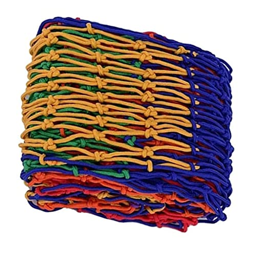 Farbe Nylon-Seilnetz, Treppenbalkon-Schutznetz, Kletternetz Für Den Außenbereich Deckendekorationsnetz, Gewebtes Netz Für Die Isolierung Von Haustieren(Size:1×1m(3.3×3.3ft))(10X10cm,2X5m/6.6X13.4ft) von DEWADE