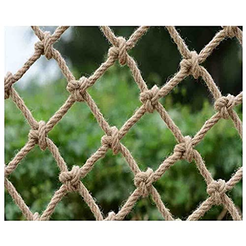 Hanfseil Kinder Haustiersicherheitsnetz Schutznetz, Gartenschutz Net Dekoratives Jute Hanfnetz, Dekoratives Seilnetz Netting Anti-Fall-Netz(1x10m) von DEWADE