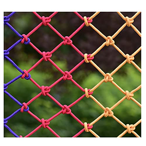 Kinder Haustier Isolation Schutznetz, Farbiges Nylon-Seilnetz, Treppenschutznetz, Balkon Anti-Fall-Netz, Outdoor-Kletternetz(10X10cm,1X10m/3.3X32.81ft) von DEWADE