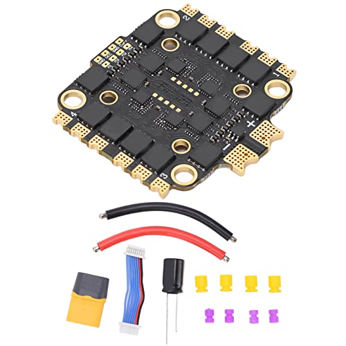 DEWIN ESC 45A Flugregler-Stack，4-in-1 Elektronischer Geschwindigkeitsregler mit doppeltem Lochabstand für 2-6S FPV RC Drone Traversing Machine Etc von DEWIN