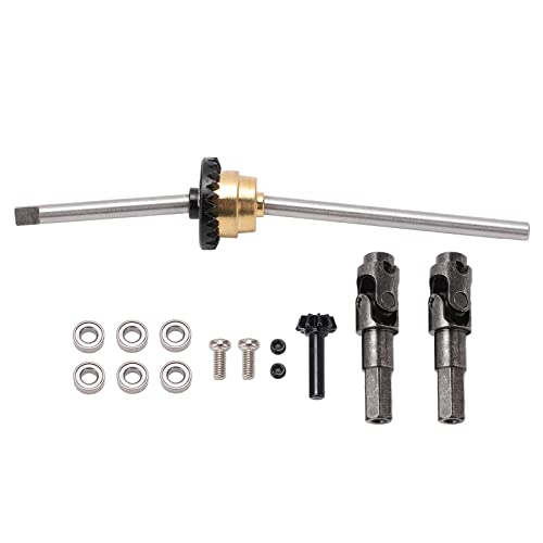 DEWIN Front Bridge Axle Differential Kit aus Aluminiumlegierung Stabile Leistung Differential-Antriebswellenlager für WPL C14 C24 C34 C44 B14 B16 B24 B36 1/16 RC Car von DEWIN