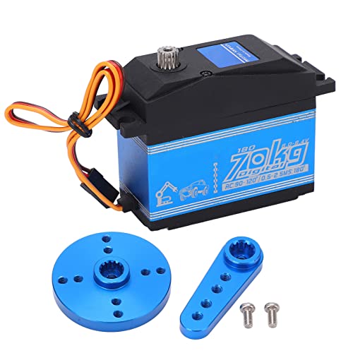 Dewin Spt70hv 70kg Rc Metal Servo Digital Standard Metal Gear Angle 180° High Speed Waterproof Large Torque Digital Servo for 1/8 1/10 Rc Car Robot Control von DEWIN