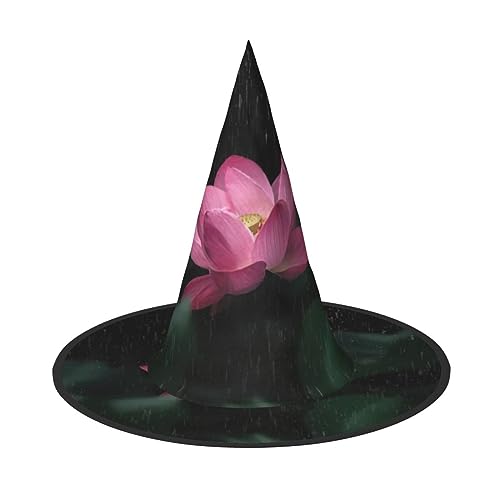 DEXNEL 1 Stück Lotusblüte Halloween Hexenhut für Frauen Kostüm Moderne Hexen Hüte Erwachsene Hexe Zauberer Hüte von DEXNEL